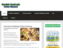 Tablet Screenshot of garciniacambogiacoloncleanse.com